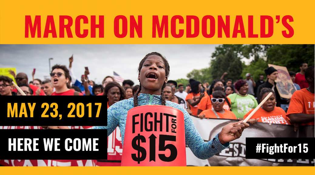 March on Mcdonalds may 23